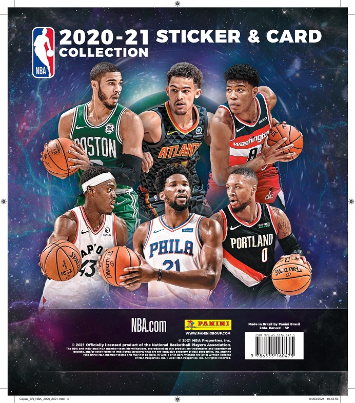 NBA e Panini lançam álbum de figurinhas oficial da temporada 2020/2021